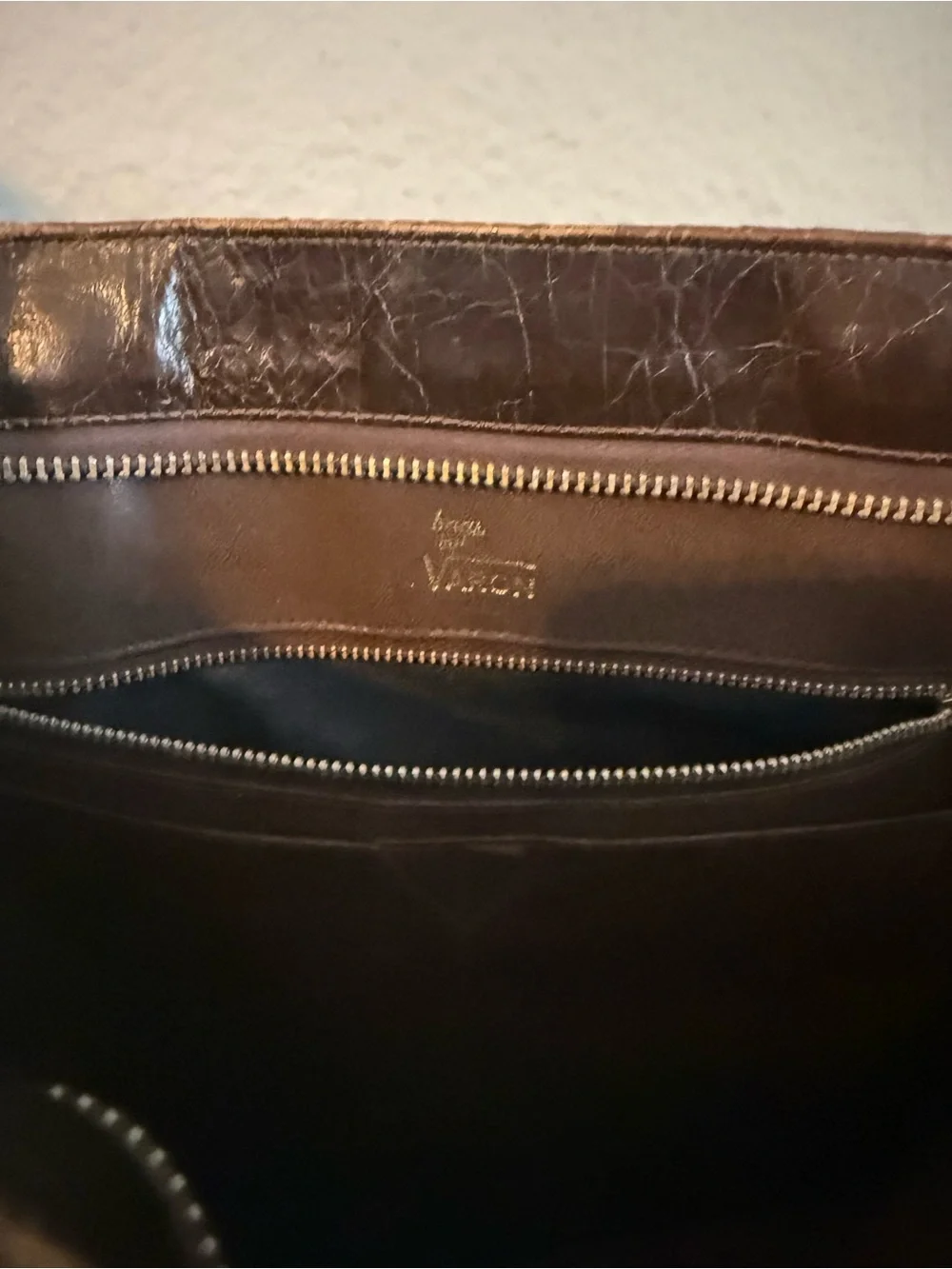 Vintage Bags by Varon Patchwork Snakeskin Handbag